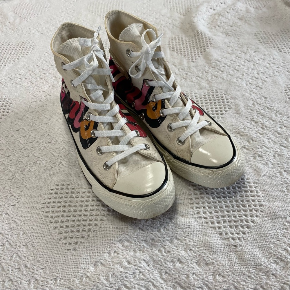 “Girls Unite” Hightop Converse (8) - Picture 1 of 10